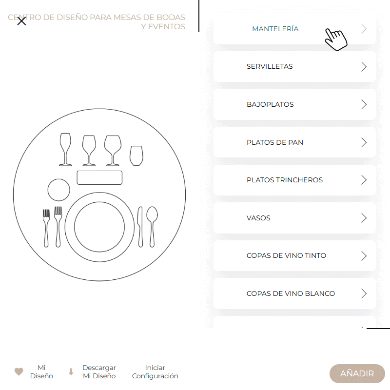 Elegir material para eventos