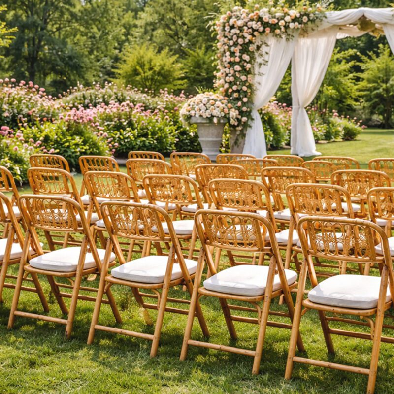 sillas para eventos de exterior